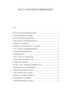 2025年中國方形膠帶市場(chǎng)調(diào)查研究報(bào)告