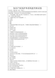 知識產權保護體系構建考核試卷