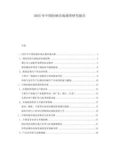 2025年中國拉柄市場調查研究報告