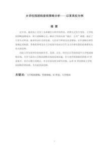 大學校園團購營銷策略分析—以某高校為例