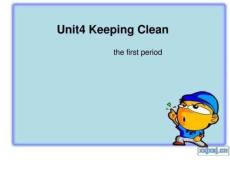 (2014廣東開心英語六年級上冊)unit4 keeping clea