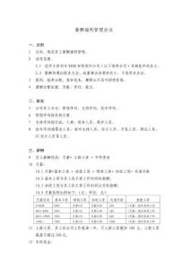 中小IT科技公司薪酬福利管理辦法