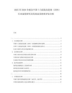 2025至2030全球及中國十六烷值改進劑（2EHN）行業(yè)深度研究及發(fā)展前景投資評估分析
