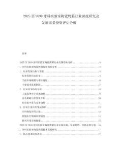2025至2030牙科實驗室陶瓷烤箱行業(yè)深度研究及發(fā)展前景投資評估分析