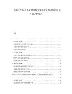 2025至2030電子測(cè)斜儀行業(yè)深度研究及發(fā)展前景投資評(píng)估分析