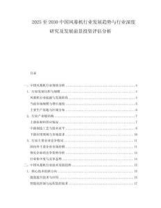 2025至2030中國風幕機行業發展趨勢與行業深度研究及發展前景投資評估分析