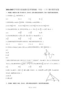 2024-2025學(xué)年四川省成都市金蘋(píng)果錦城一中高一（下）期中數(shù)學(xué)試卷（含解析）