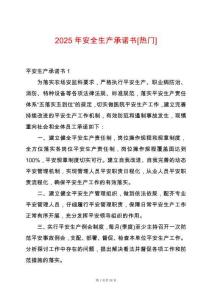 2025年安全生產(chǎn)承諾書[熱門]