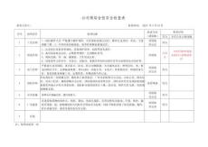 1.綜合安全檢查表（每季度檢查一次）