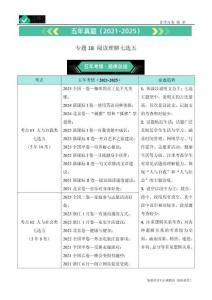 專題18 閱讀理解七選五——五年（2021-2025）高考英語真題專項(xiàng)匯編