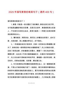 2025年描寫黃昏的唯美句子（通用405句）