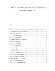 2025至2030蝕刻后殘留物清潔劑行業市場深度研究與戰略咨詢分析報告