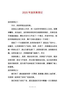 2025年放風(fēng)箏周記