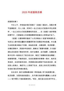 2025年戰狼觀后感