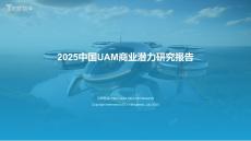 2025中國UAM商業(yè)潛力研究報告 -城市空中交通