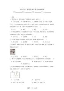 2025年江蘇省徐州市中考物理試題（無答案）