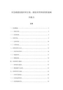 應急救援技能培訓方案：強化各類事故的快速響應能力