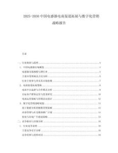 2025-2030中國電感器電商渠道拓展與數字化營銷戰略報告