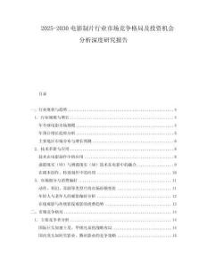 2025-2030電影制片行業市場競爭格局及投資機會分析深度研究報告