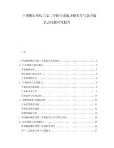 中國椰油酰胺丙基二甲胺行業(yè)市場飽和度與新興增長點挖掘研究報告