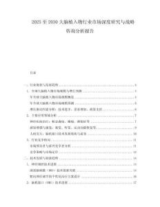 2025至2030大腦植入物行業市場深度研究與戰略咨詢分析報告