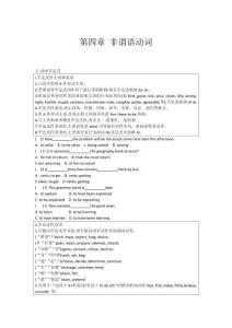 高中英語語法專練 第四章 非謂語動詞