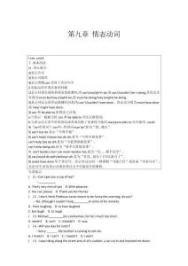 高中英語語法專練 第九章 情態(tài)動詞