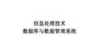 信息處理技術(shù)數(shù)據(jù)庫與數(shù)據(jù)管理系統(tǒng)