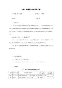 電子商務人才培養方案(2)