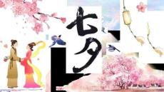 中國風傳統節日七夕情人節PPT模板(4)