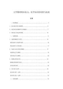 大學(xué)物理期末復(fù)習(xí)：電學(xué)知識的鞏固與拓展