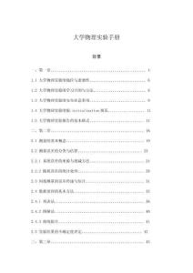 大學(xué)物理實(shí)驗(yàn)手冊