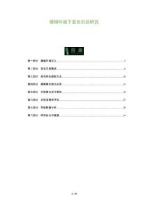 模糊環境下簽名識別研究-洞察及研究