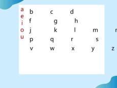 小學英語三年級上冊課件-自然拼讀26個字母口訣-全國通用PPT文檔