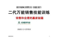 平安代萬能銷售技能秘籍全集完整版資料