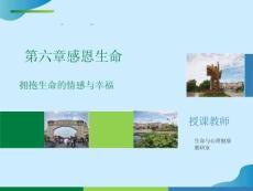 感恩生命擁抱生命的情感與幸福PPT文檔