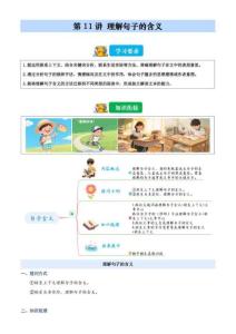 2026暑假五升六語文閱讀 第11講 理解句子的含義（含解析）