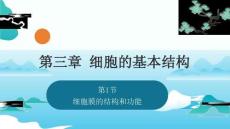 3.1細胞膜的結構和功能 課件 高一生物（人教版）必修1