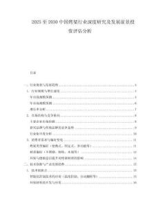 2025至2030中國烤架行業(yè)深度研究及發(fā)展前景投資評估分析