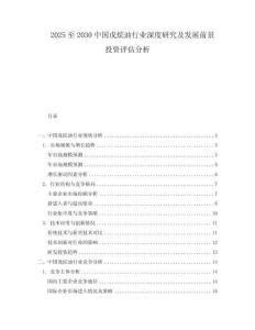 2025至2030中國(guó)戊烷油行業(yè)深度研究及發(fā)展前景投資評(píng)估分析