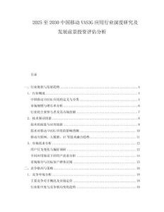 2025至2030中國移動VAS3G應(yīng)用行業(yè)深度研究及發(fā)展前景投資評估分析