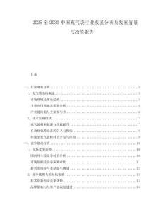 2025至2030中國(guó)充氣袋行業(yè)發(fā)展分析及發(fā)展前景與投資報(bào)告