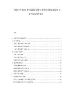 2025至2030中國肩部支撐行業(yè)深度研究及發(fā)展前景投資評估分析