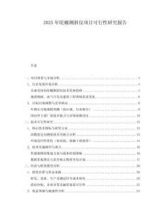 2025年陀螺測斜儀項目可行性研究報告