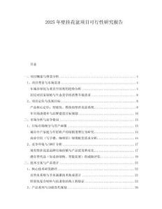 2025年壁掛花盆項(xiàng)目可行性研究報(bào)告