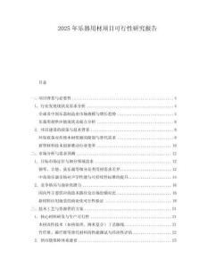 2025年樂器用材項目可行性研究報告
