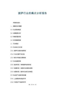 披薩行業(yè)的痛點分析報告