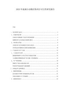 2025年琉璃小動物吊飾項(xiàng)目可行性研究報告