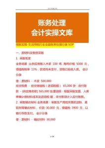 做賬實操-生活用紙行業(yè)全盤賬務(wù)處理分錄SOP