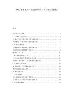 2025年聚乙烯外防腐鋼管項目可行性研究報告